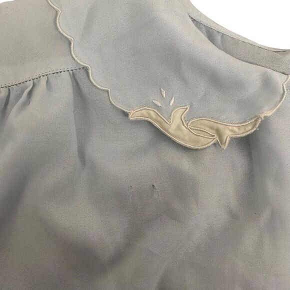 Saab Lingerie Women's Blue Bed Jacket size Medium - Picture 7 of 10